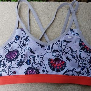 Nike Strappy Floral Sports Bra